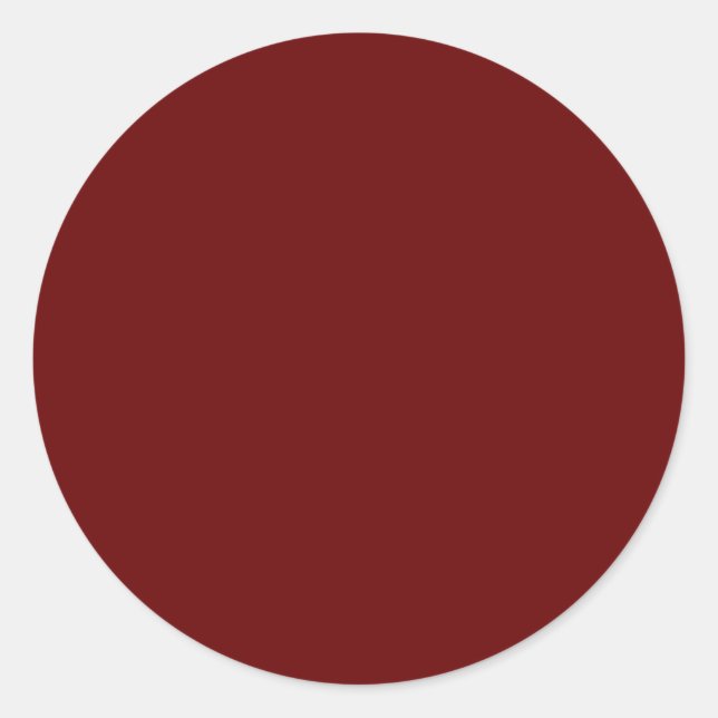 Dark Mauve,Dull Purple,Ironstone, Classic Round Sticker (Front)