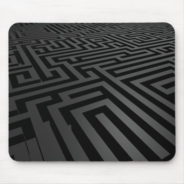 Dark Maze Mouse Mat (Front)