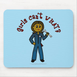 Dark Mechanic Girl Mouse Mat