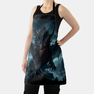 Dark, Mediaeval Dragon  Apron