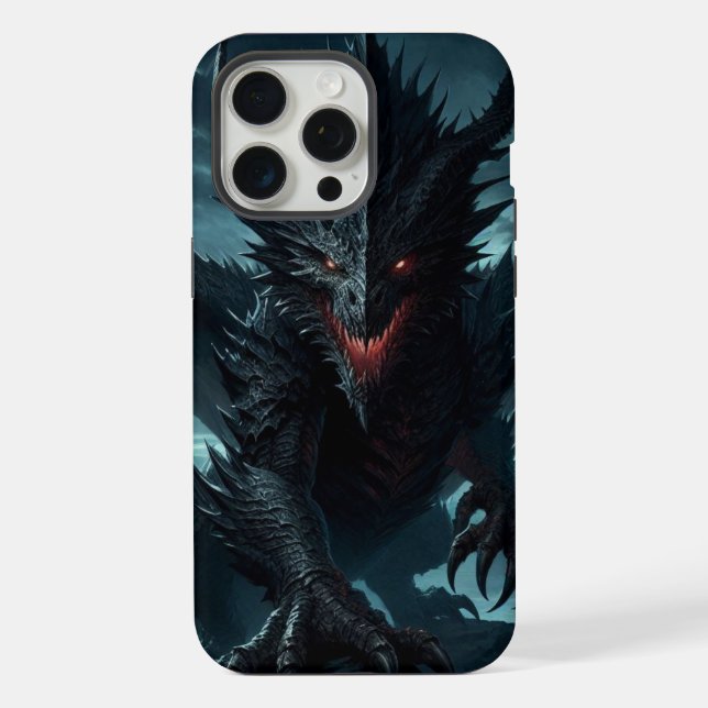 Dark, Mediaeval Dragon  iPhone Case (Back)