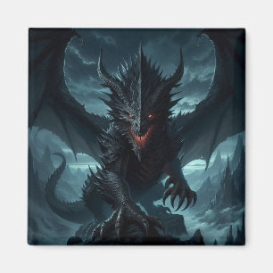 Dark, Mediaeval Dragon Magnet