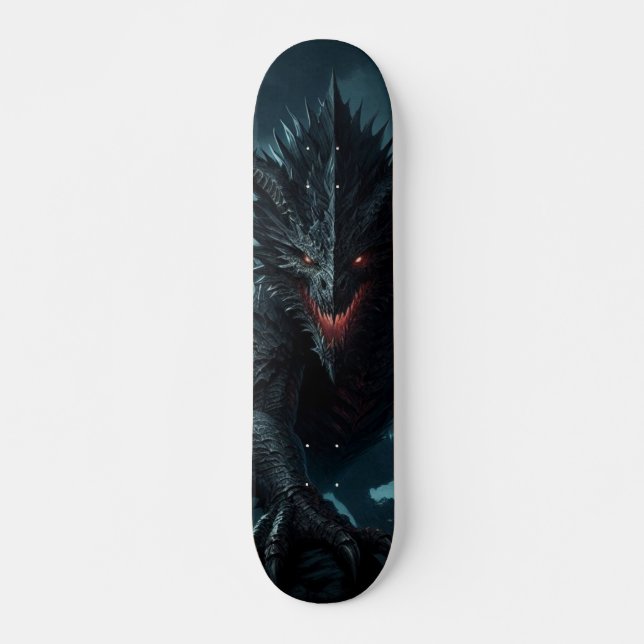 Dark, Mediaeval Dragon  Skateboard (Front)