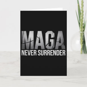 Dark Mega Trump 2024 Mega Never Surrender Card