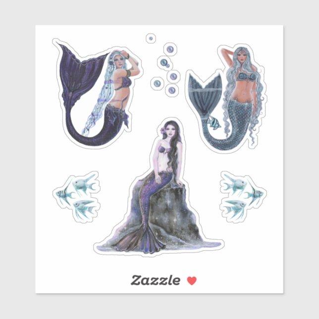 Dark mermaid art by Renee Lavoie (Sheet)