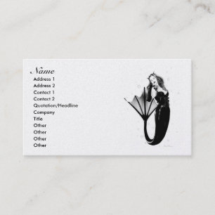 Dark Mermaid Business Cards