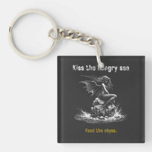 Dark Mermaid Siren Key Ring