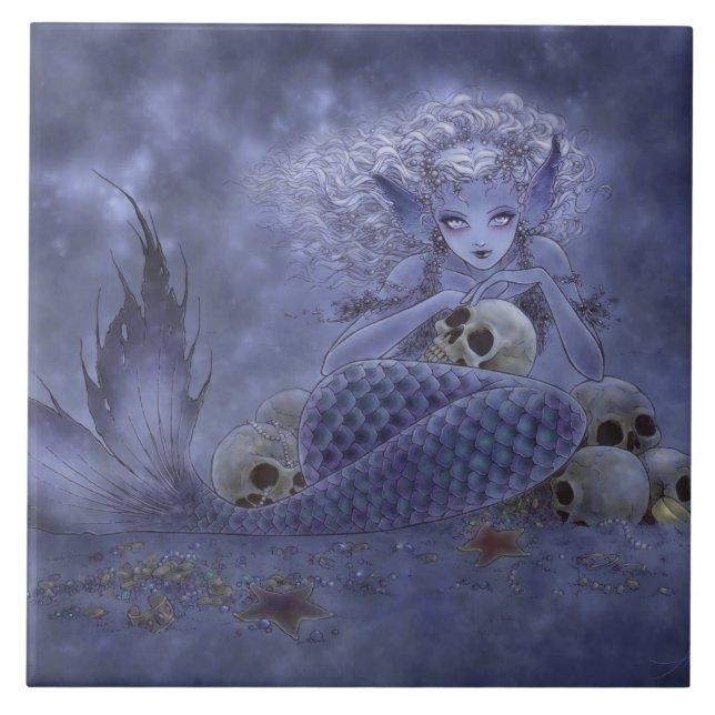 Dark Mermaid Tile (Front)