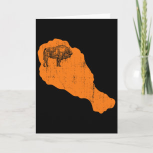 Dark Met Funny Buffalo Chicken Hot Spicy Wings Foo Card