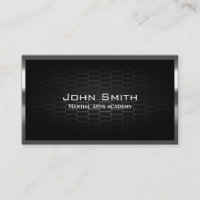 Dark Metal Cells Martial Arts Business Card