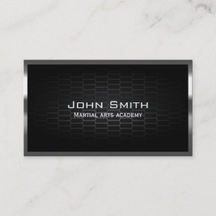 Dark Metal Cells Martial Arts Business Card