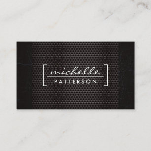 Dark Metallic Grill Business Card