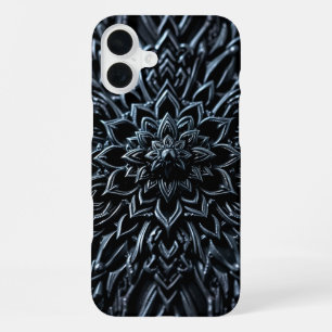 Dark Metallic Mandala iPhone 16 Plus Case