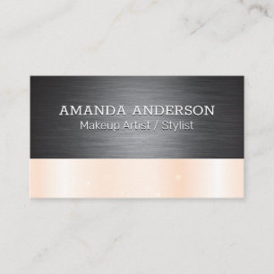 Dark Metallic Texture   Sparkle Business Card