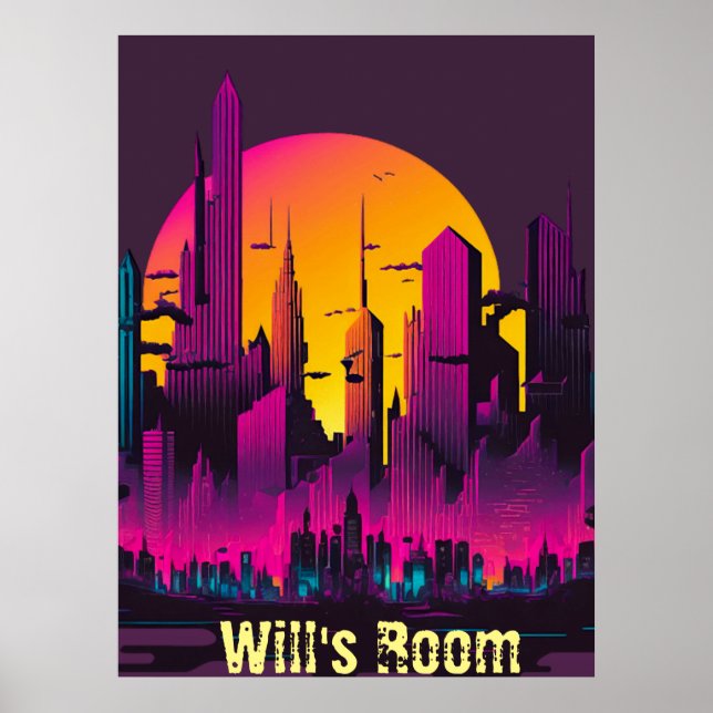 Dark Metropolis Teenager/Kid's room Poster (Front)
