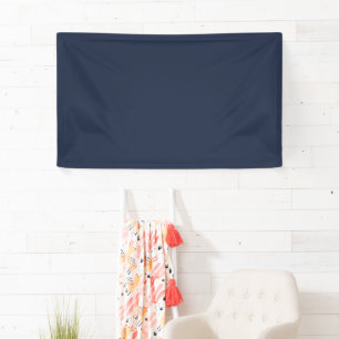 Dark Midnight Blue Banner