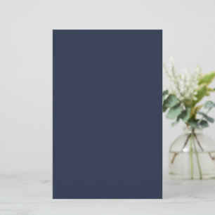 Dark Midnight Blue Stationery Paper