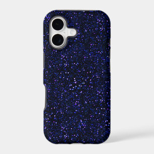Dark Midnight Indigo Blue Glitter