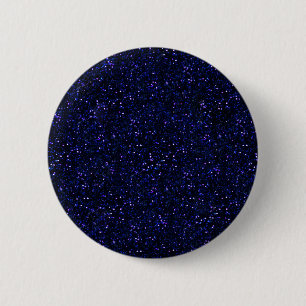 Dark Midnight Indigo Blue Glitter 6 Cm Round Badge
