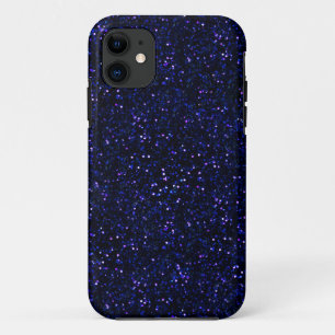 Dark Midnight Indigo Blue Glitter iPhone 11 Case