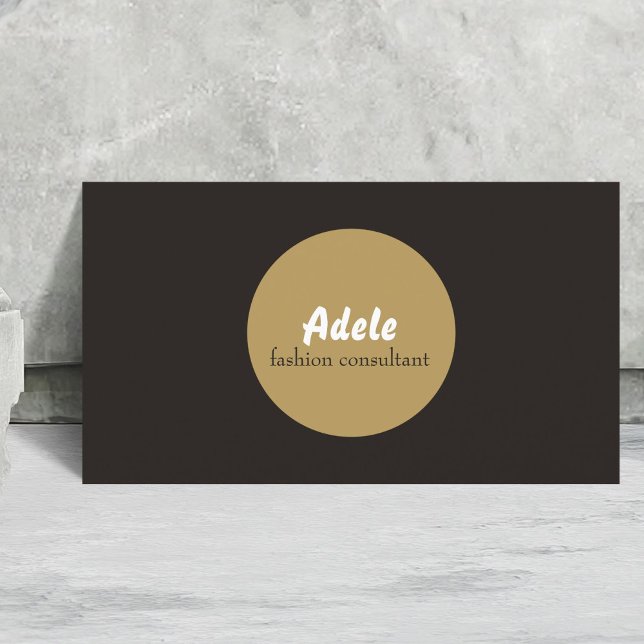 Dark Minimalist Elegant Consultant Business Card (Creator Uploaded)