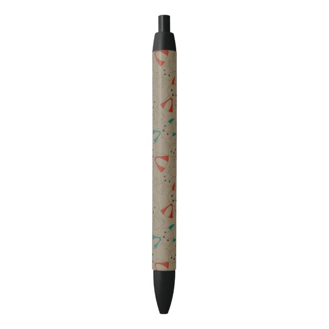 Dark Mode Fox Cartoon Black Ink Pen (Front Vertical)