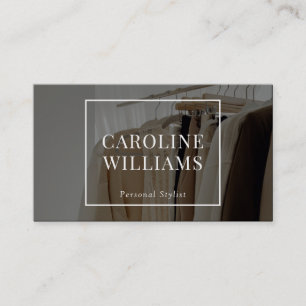 Dark Modern Aesthetic, Personal Stylist, photo Business Card