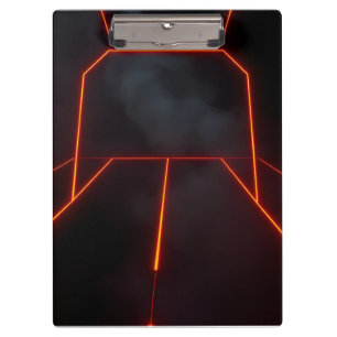 Dark Modern Neon Halloween Premium Design Clipboard