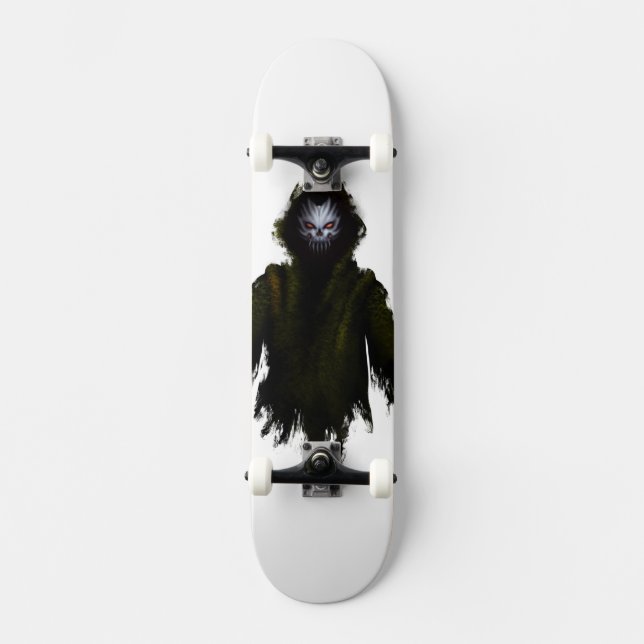 Dark Monster Creature Gothic Horror Edgy Art  Skateboard (Front)
