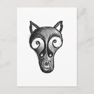 Dark monster postcard