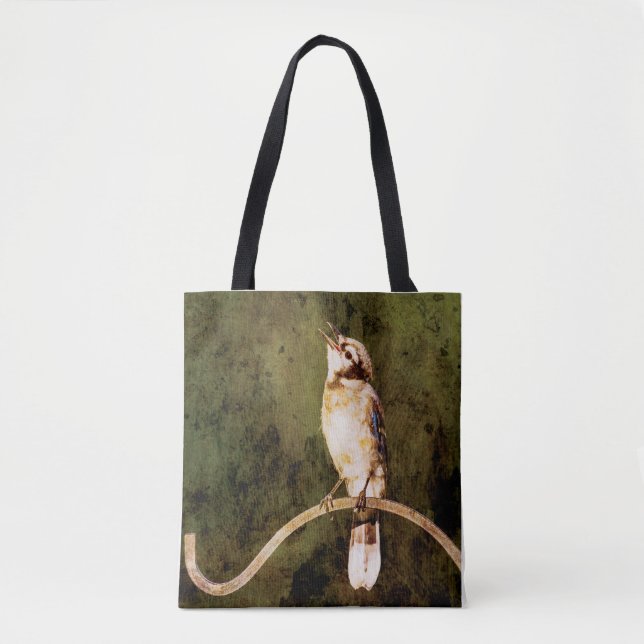 Dark Moody Blue Jay Tote Bag | Nature Inspired Art (Front)