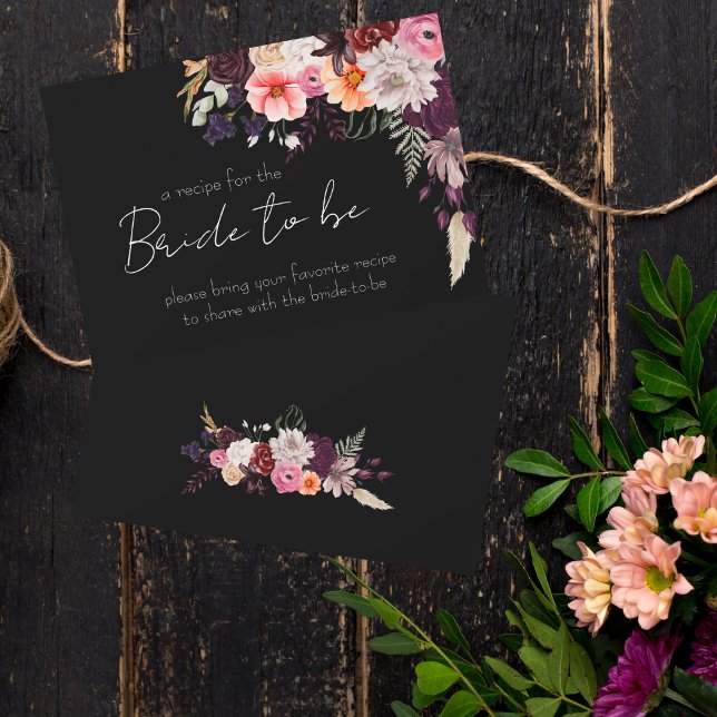 Dark Moody Bring a Recipe Enclousure Card (Creator Uploaded)