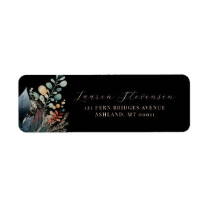 Dark Moody Elegant Floral Black Wedding