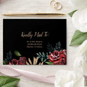 Dark & Moody Envelope - Moody Wedding Theme 