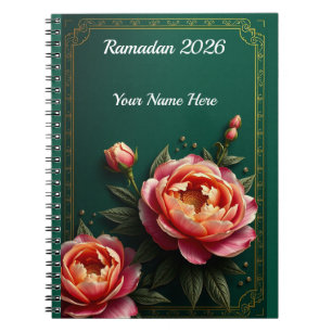 Dark Moody Floral Islamic Notebook