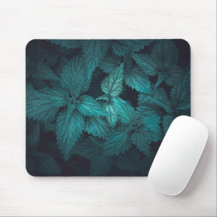Dark Moody Floral Nature Photo Mouse Mat