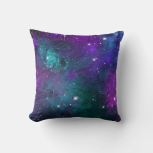 Dark Moody Galaxy Space Outer Nebula Starry Sky Cushion