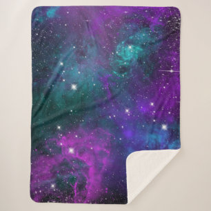 Dark Moody Galaxy Space Outer Nebula Starry Sky Sherpa Blanket