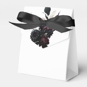 Dark Moody Romantic Floral Wedding Favour Favour Box