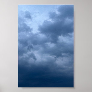 Dark Moody Storm Sky Dramatic Cloud Photography Poster