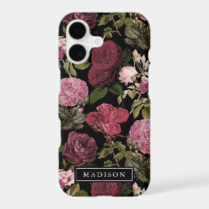 Dark & Moody Watercolor Floral Personalised