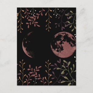 Dark Moon Phases   Invitation Postcard