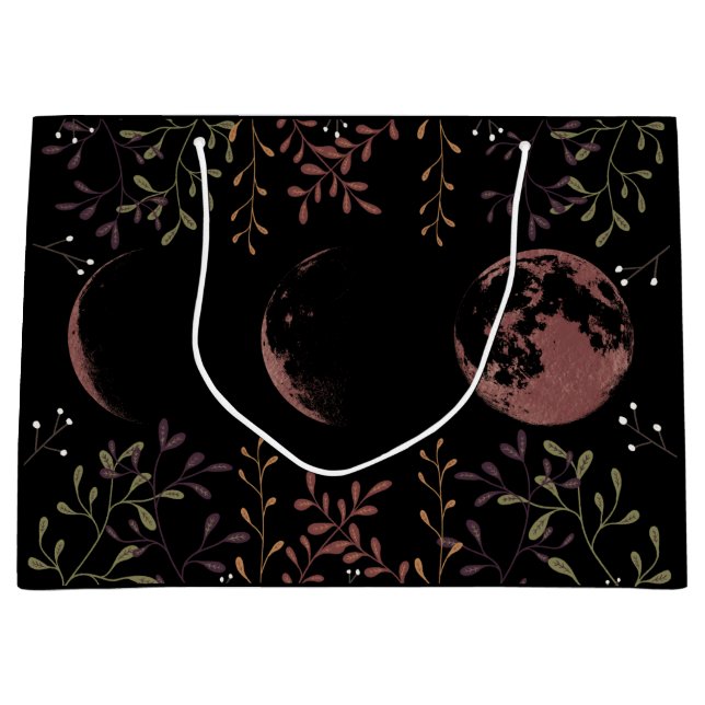 Dark Moon Phases  Large Gift Bag (Front)