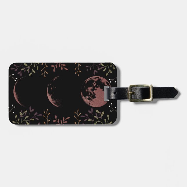 Dark Moon Phases  Luggage Tag (Front Horizontal)