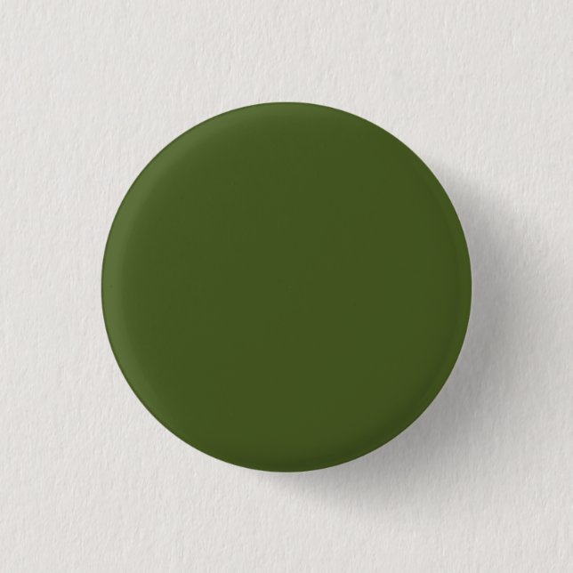 Dark Moss Green Solid Colour 3 Cm Round Badge (Front)