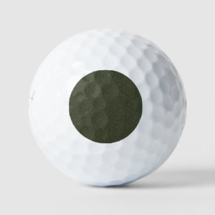 Dark Moss Texture Golf Balls – Customisable