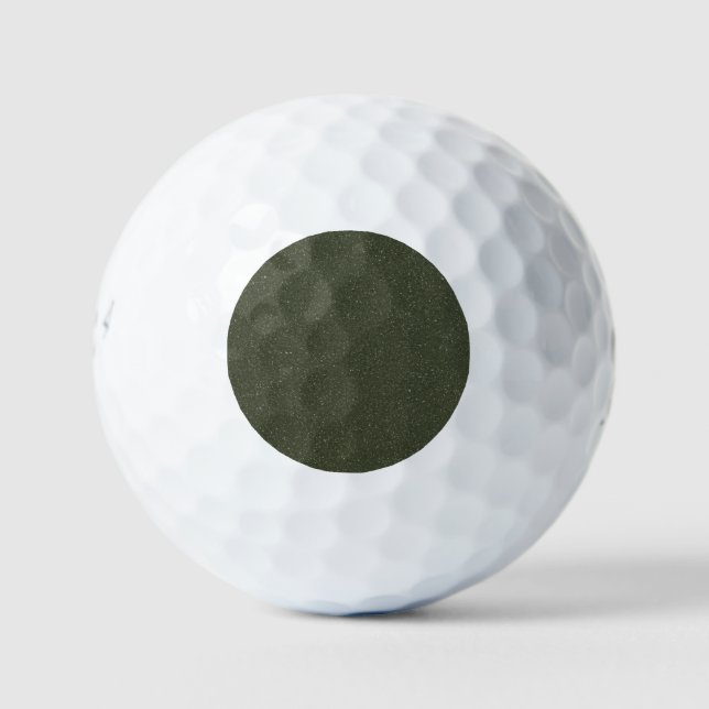 Dark Moss Texture Golf Balls – Customisable (Front)