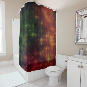 Dark Multi Colour Bokeh Circles 2 Shower Curtain