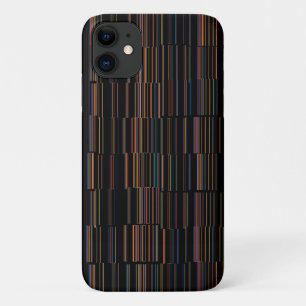 Dark Multicolored Unique Stripes iPhone 11 Case