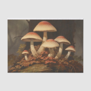 Dark Mushrooms Vintage decoupage Tissue Paper